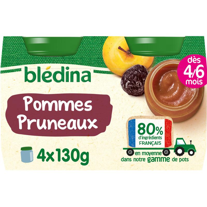 Blédina  Compote pommes pruneaux 4x130g