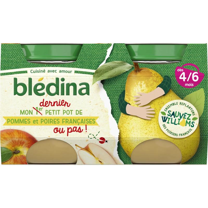 Bl&eacute;dina  Apple Pear Compote 4x130g