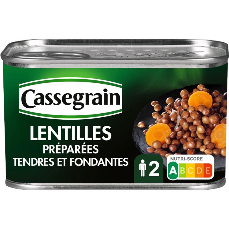 Cassegrain Prepared Lentils 410g