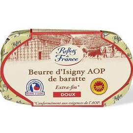 Reflets de France Beurre d'Isigny AOP de baratte doux 250g