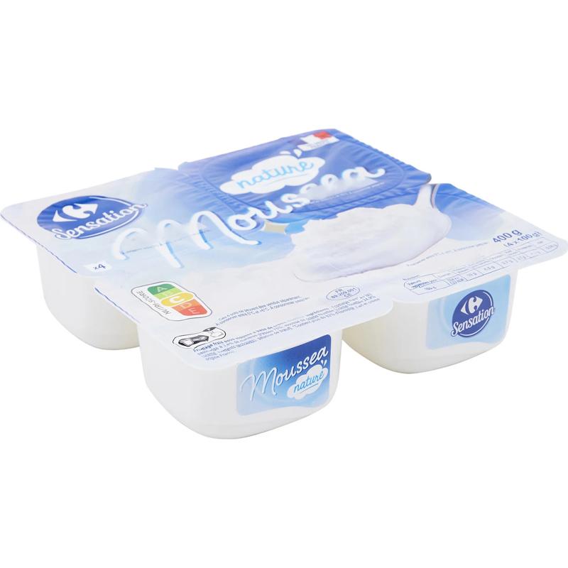 Carrefour Whipped Cream On Fresh Cheese Yoghurt 4x100g
