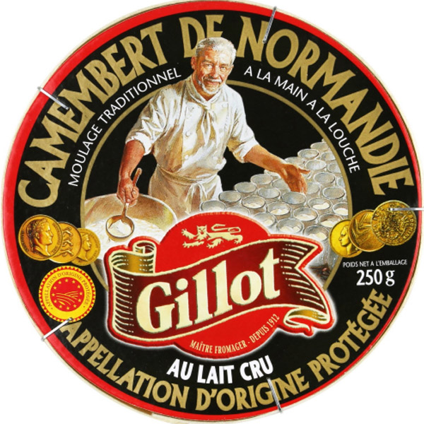 Gillot  Camembert de Normandie AOP au lait cru 250g