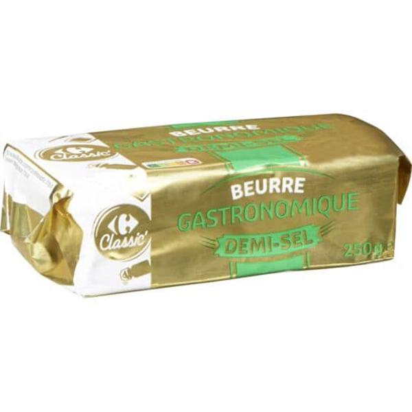Carrefour Beurre demi-sel 250g