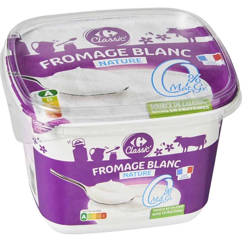 Carrefour Fromage blanc nature 0% MG 1kg