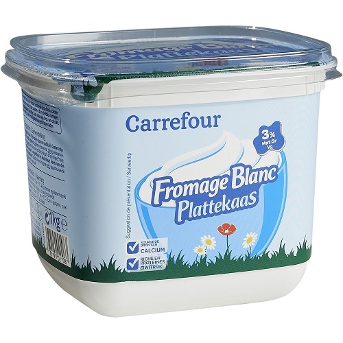Carrefour Fromage blanc nature 3% MG 1kg