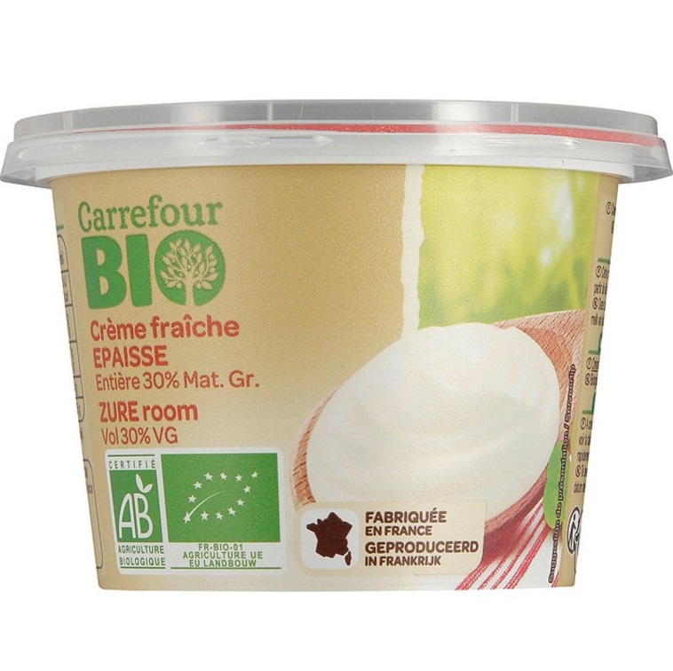 Carrefour Crème fraîche épaisse BIO 20cl
