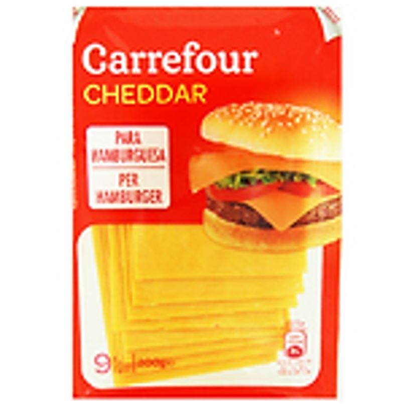 Carrefour Cheddar en tranches pour hamburger 200g