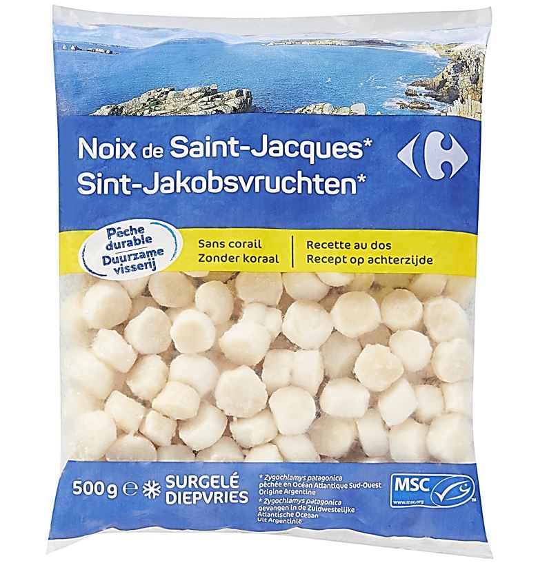 Carrefour Coral-free Scallops 500g