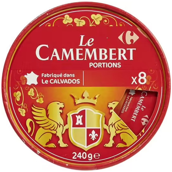 Carrefour Camembert, portions 240g 8 portions