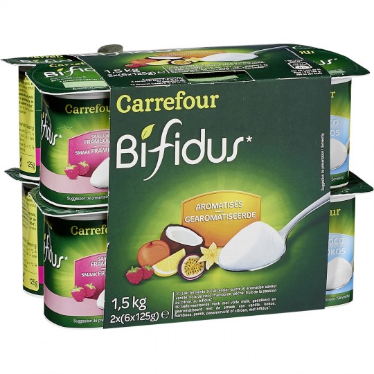 Carrefour Yaourts Bifidus Panaché de Fruits 12x125g