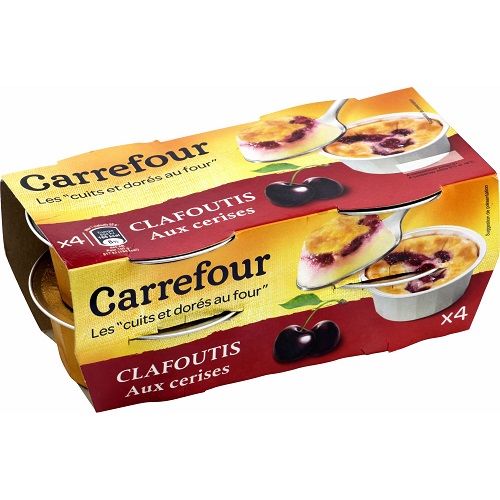 Carrefour Clafoutis à la cerise 4x85g