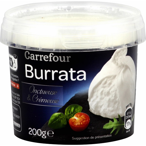 Carrefour Burrata onctueuse et crémeuse 200g