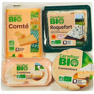 Carrefour Plateau 4 fromages bio 620g