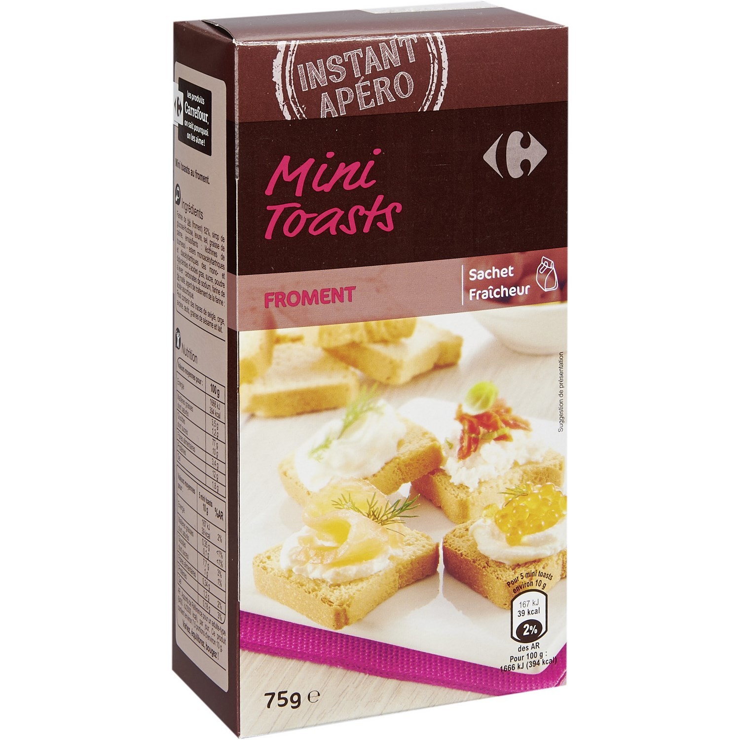 Carrefour Mini toasts froment 75g