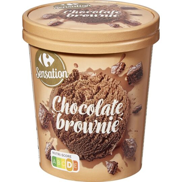 Carrefour Glace chocolate brownie 415g