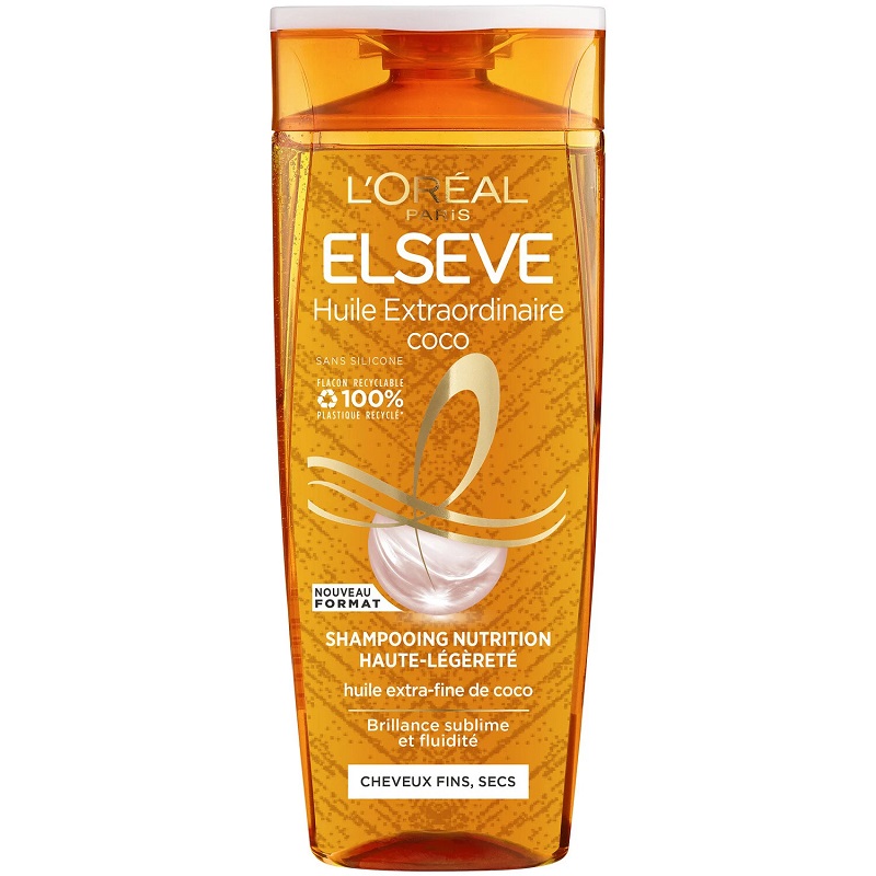Elseve Shampoing coco nutrition haute légèreté pour cheveux normaux à secs 300ml
