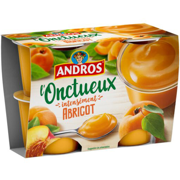 Andros  Compote abricot 4x97g