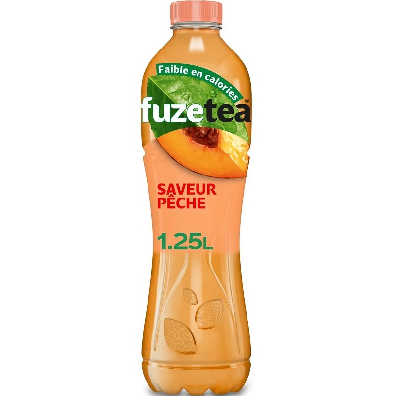 Fuze Iced Tea Drink Intense Peach Flavor 1.25l