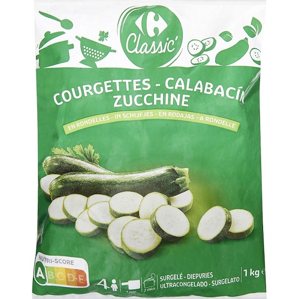 Carrefour Zucchini Slice 1kg