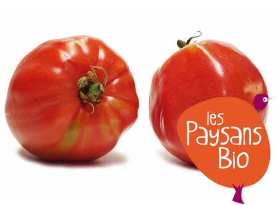 Les Paysans Bio Tomate ancienne allongée Cœur de Bœuf BIO Sachet vrac -1 kg