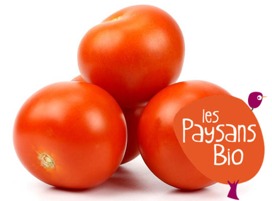 Les Paysans Bio Tomate ronde BIO Sachet vrac -500g