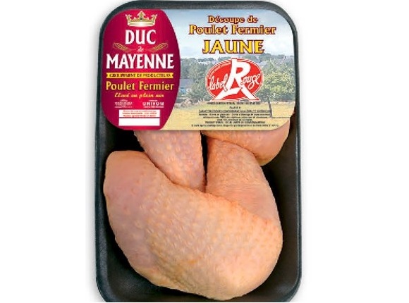 Duc de Mayenne Cuisses de poulet fermier jaune Label Rouge -2x275g